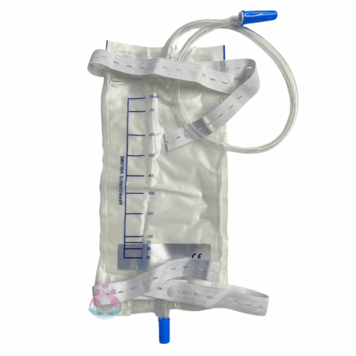 Lag bag with faucet 750ml (2) שקית שתן 750 לרגל עם רצועות וברז ריקון