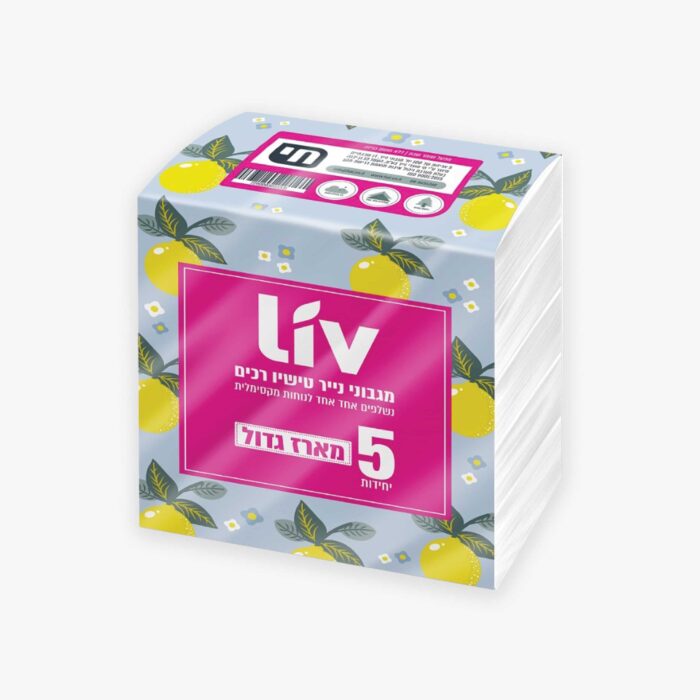 מארז חמישייה נייר טישו LIV