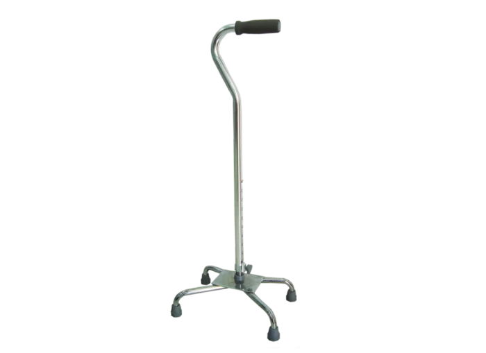 מקל הליכה צר 4 רגליים ניקל מקל הליכה צר 4 רגליים ניקל